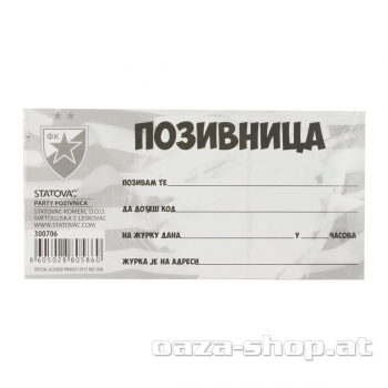 Preview: Party pozivnice CZ "10/1" model 2